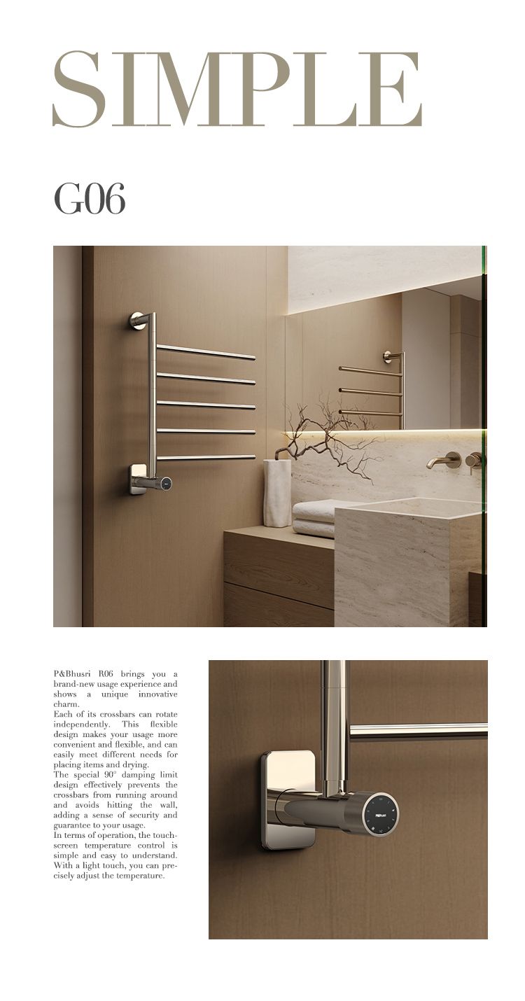 P&Bhusri Luxury Heated Towel Warmers & Bath Fixtures