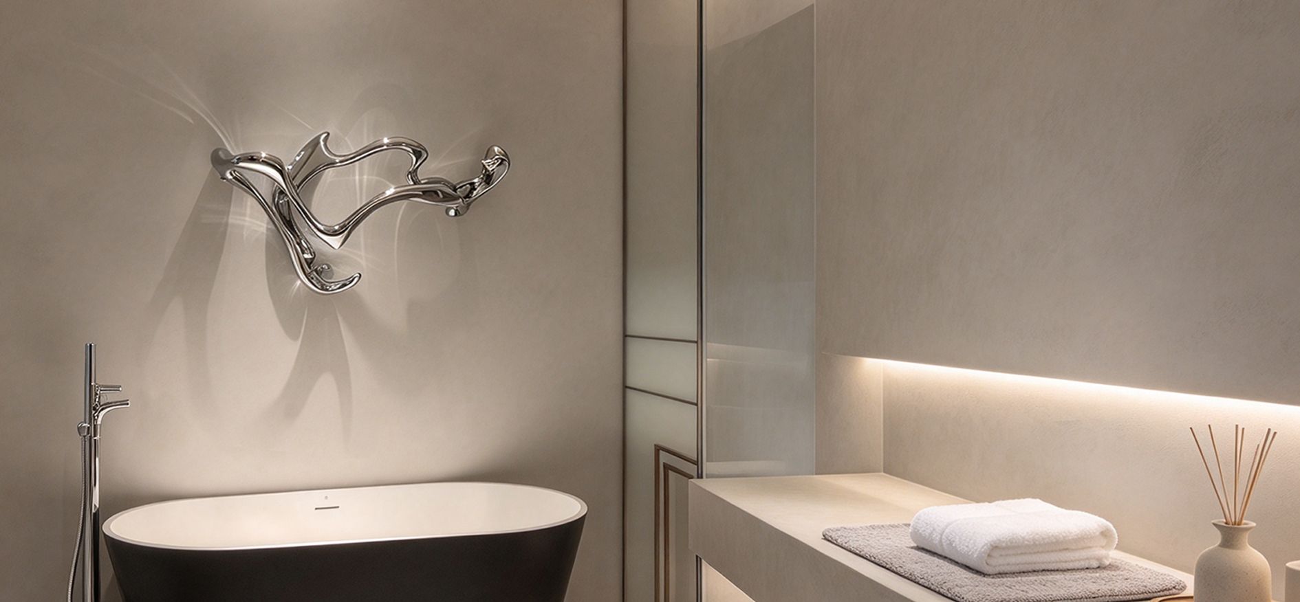 P&Bhusri: When an Electric Towel Warmer Becomes Functional Art