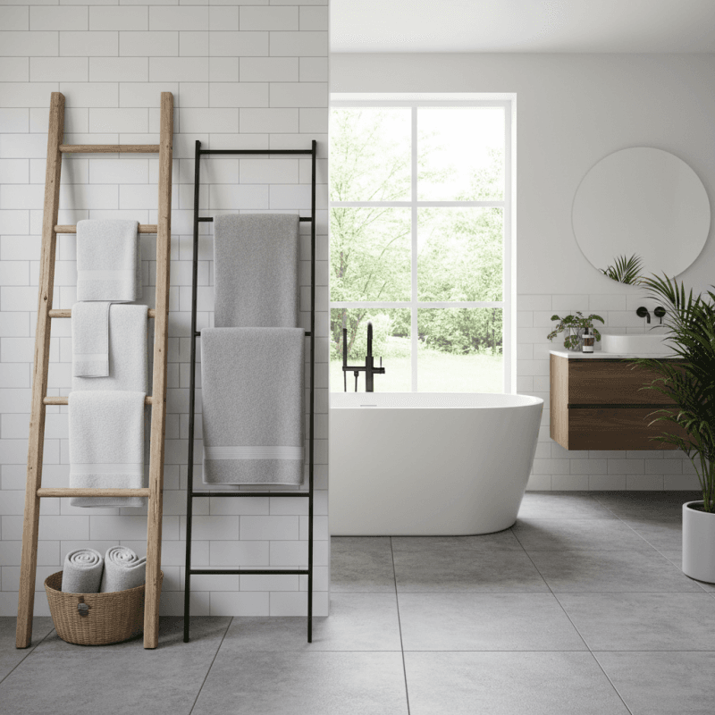 How to Choose the Best Towel Ladders for Your Bathroom Decor and Storage