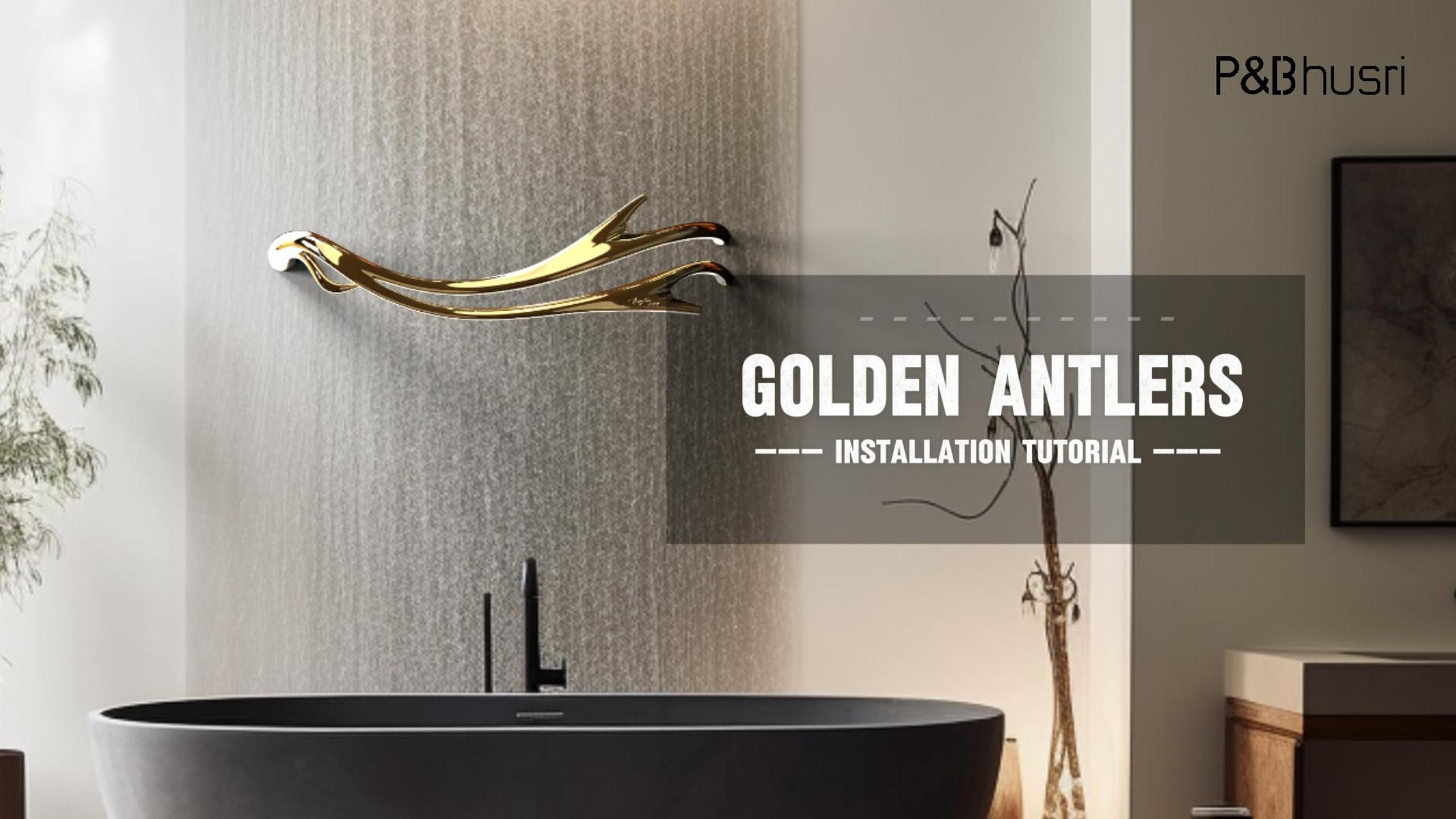 كيفية تركيب سخان مناشف - مشعاع تدفئة P&Bhusri Golden Antlers