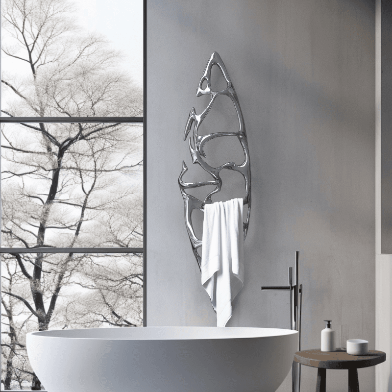 P&Bhusri Electric Heated Towel Warmer Boat of Sage