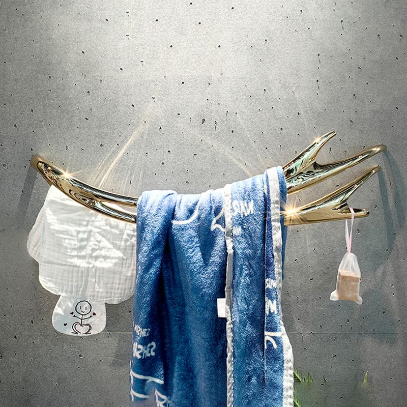 P&Bhusri Electric Heated Towel Warmer Golden Antlers