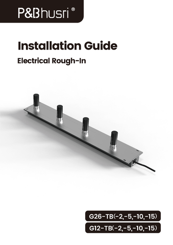 G12-TB Electrical Rough-In Installation Guide