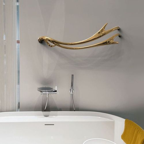 P&Bhusri Electric Heated Towel Warmer Golden Antlers thumbnail 2