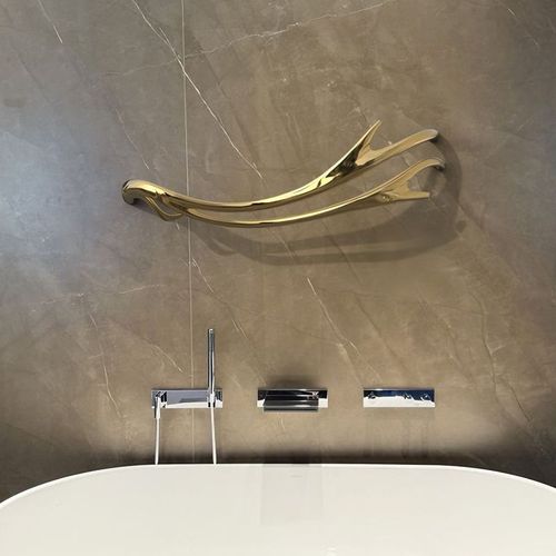 P&Bhusri Electric Heated Towel Warmer Golden Antlers thumbnail 3