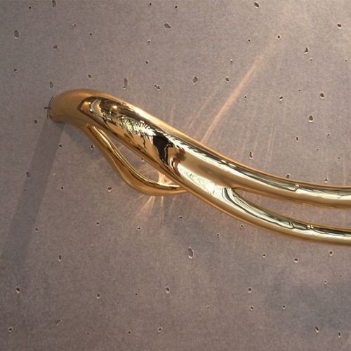 P&Bhusri Electric Heated Towel Warmer Golden Antlers thumbnail 4